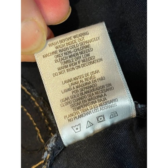 Bongo Womens Jeans Tapered Leg Mid Rise Stretch Five Design Pockets Blue Size 13 - Picture 9 of 10